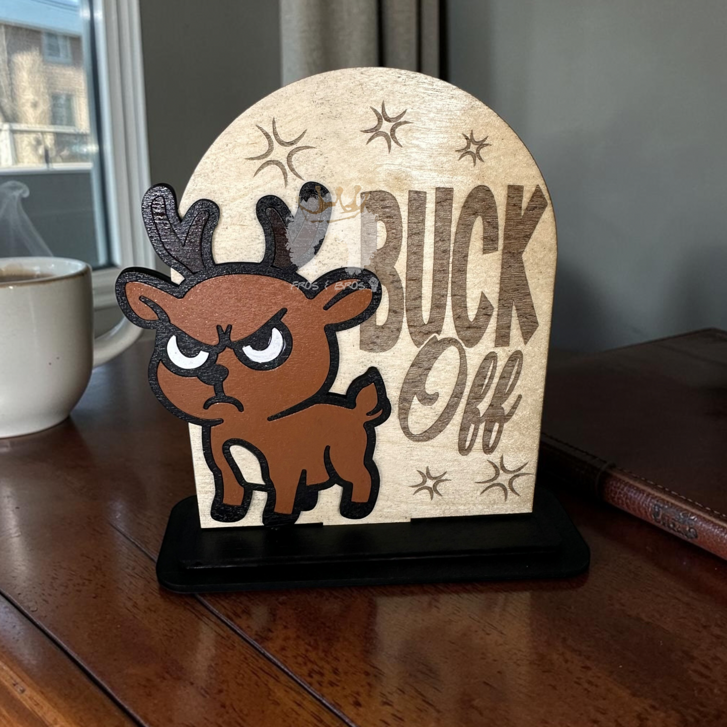 Funny Animal Desk Stands- Laser Cut Wood Decor