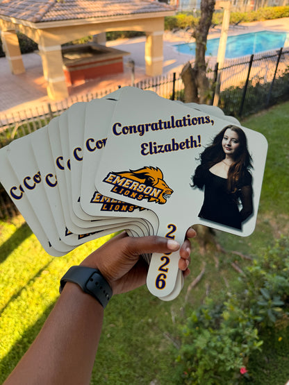 Custom Double-Sided Sublimation Paddle Fan