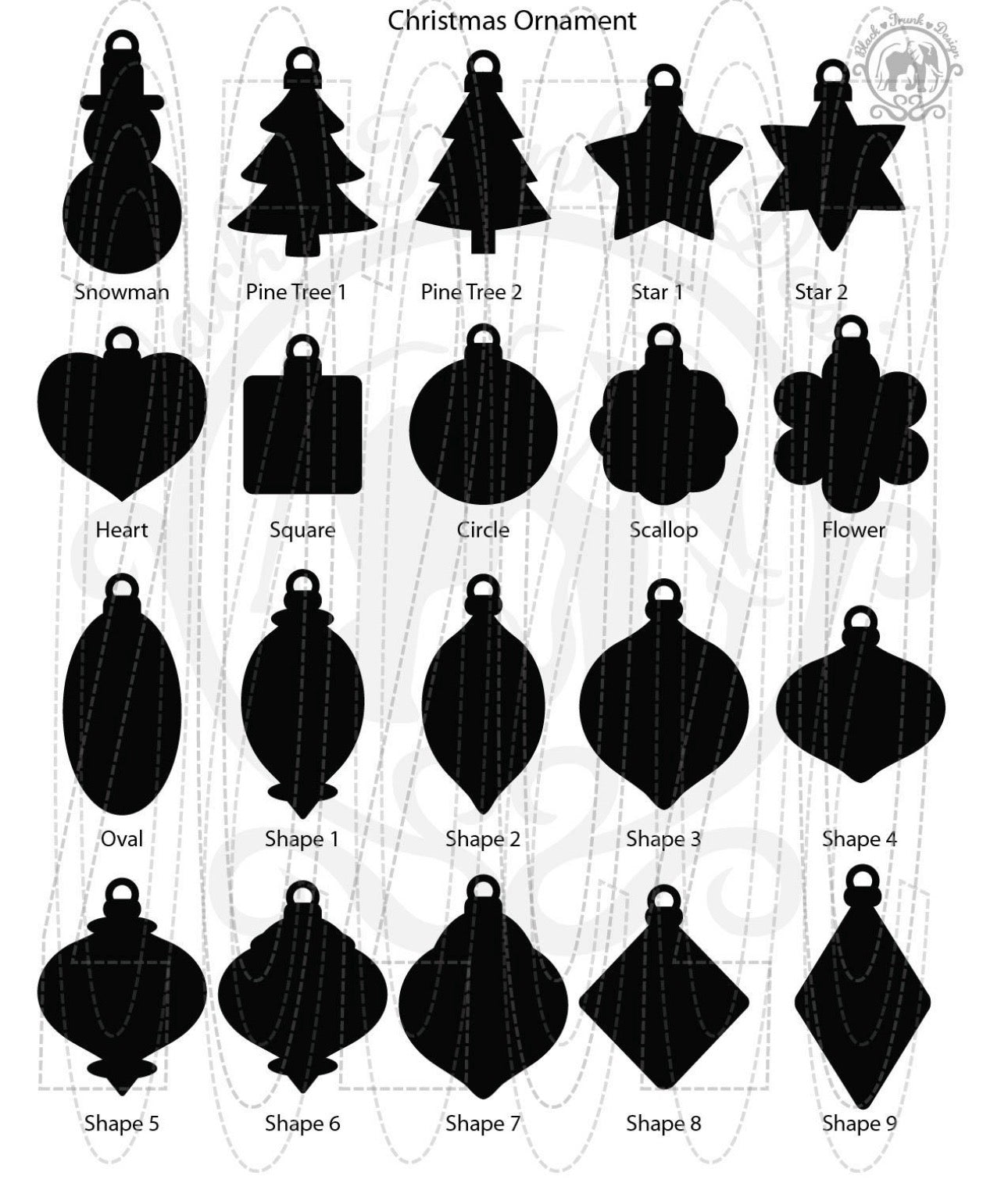 Die-Cut Ornament Blanks