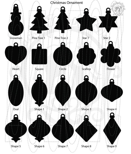 Die-Cut Ornament Blanks