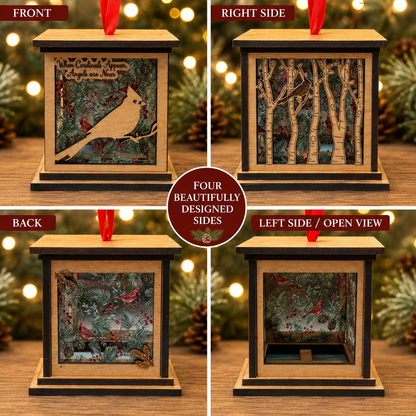 Cardinal Memorial Lantern Ornament