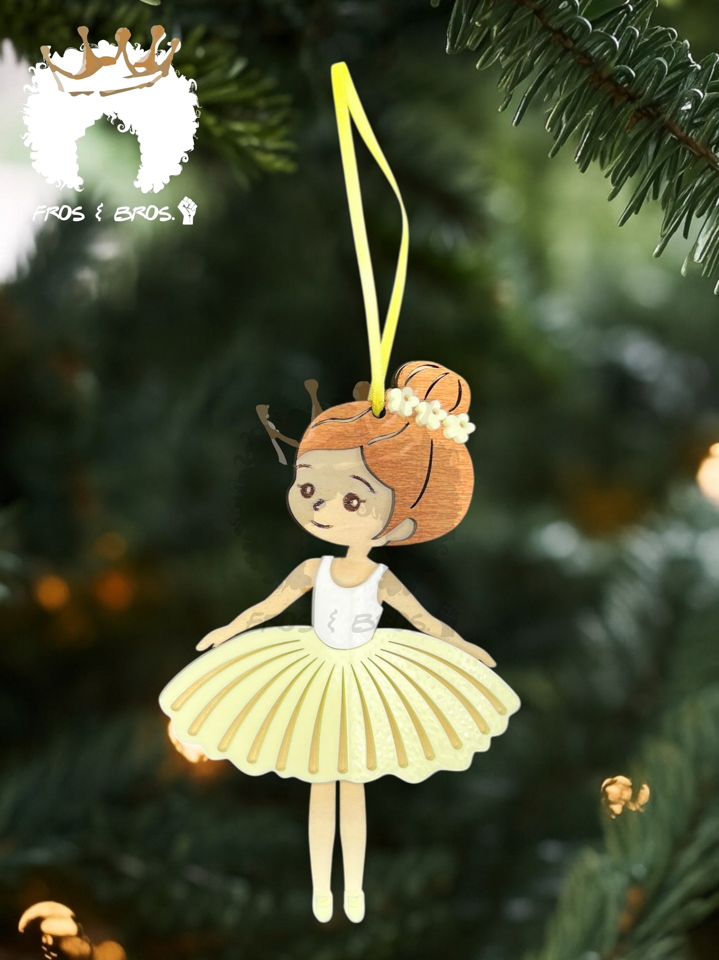 Fairy or Ballerina Ornament – Customizable Skin Tones & Colors