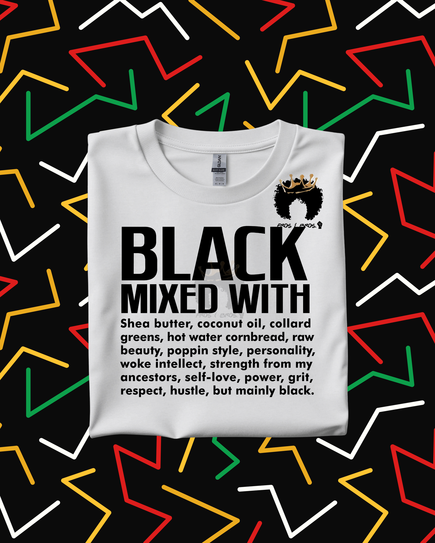 Black Mixed With – DTF Transfer