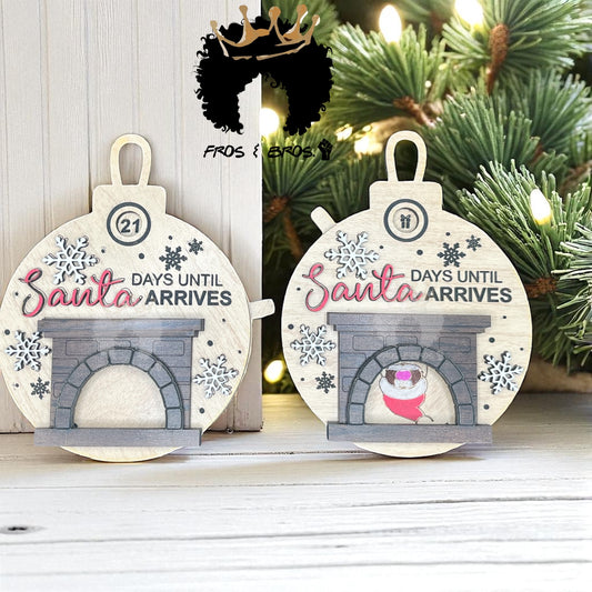 “Days Until Santa Arrives” Countdown Ornament
