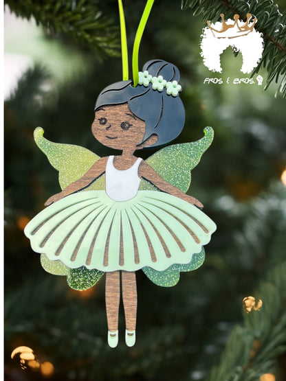 Fairy or Ballerina Ornament – Customizable Skin Tones & Colors