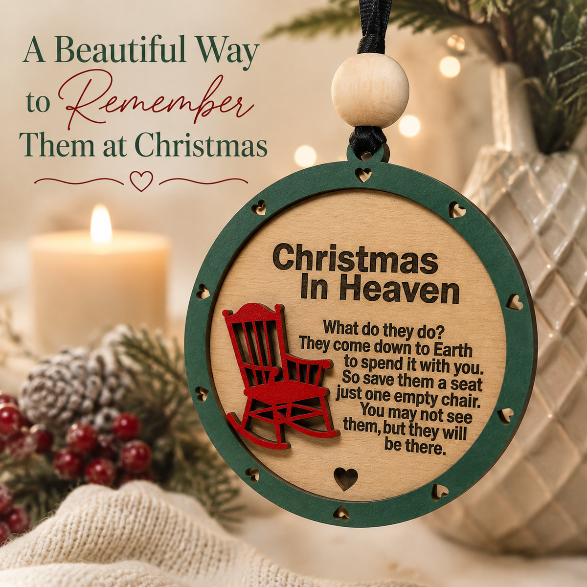 Christmas in Heaven Memorial Ornament