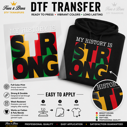 My History Is Strong – DTF Transfer