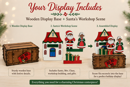 Santa’s Workshop Interchangeable Christmas Display