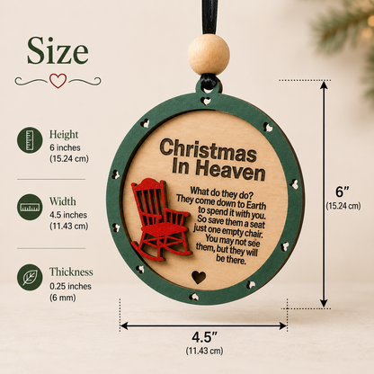 Christmas in Heaven Memorial Ornament