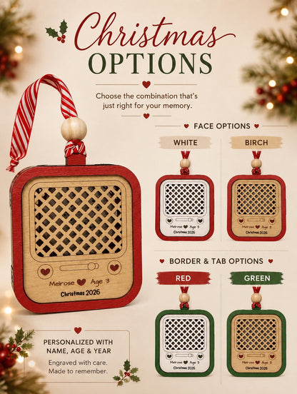 Personalized Vintage Radio Ornament