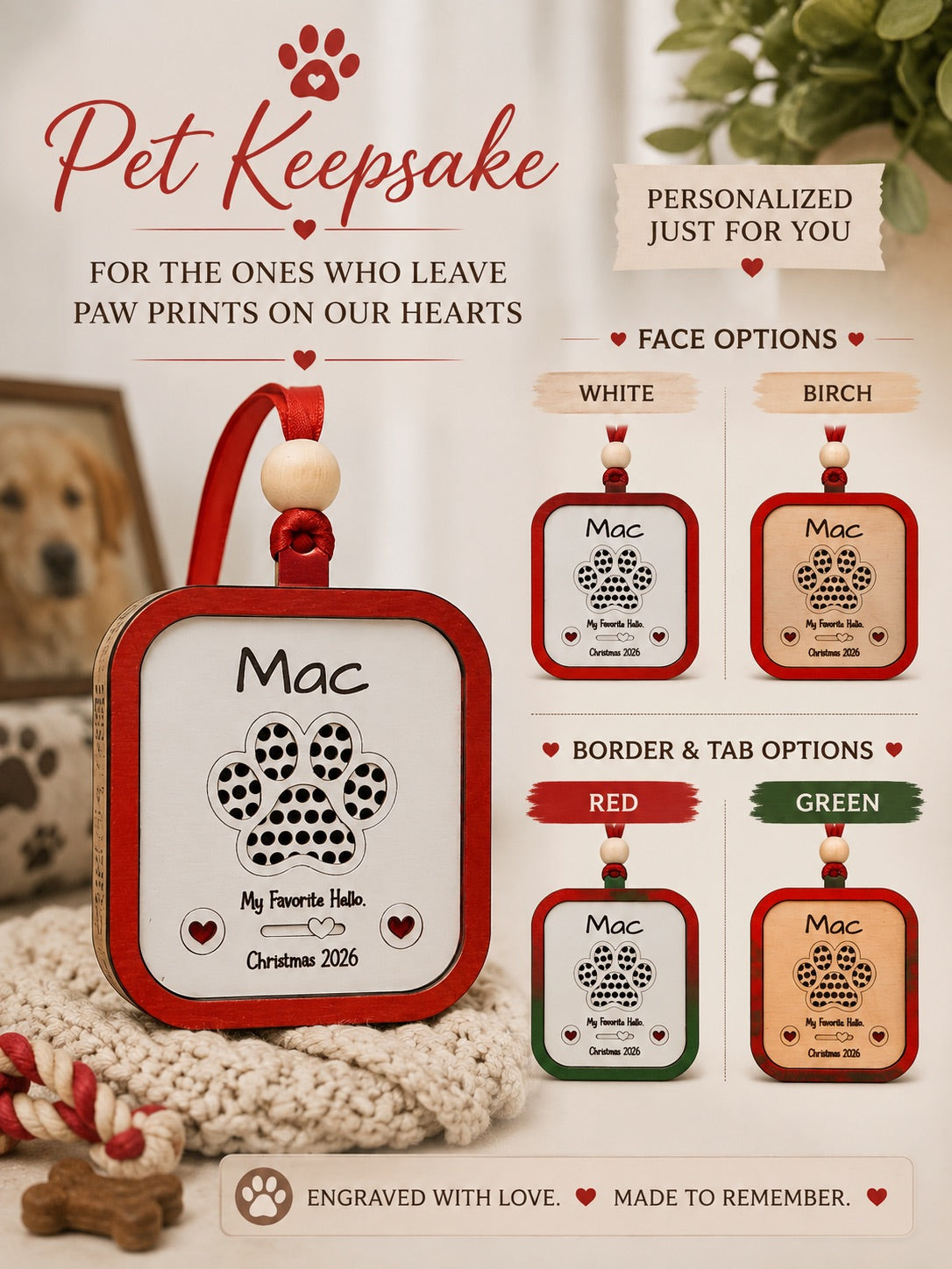 Personalized Vintage Radio Ornament