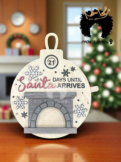 “Days Until Santa Arrives” Countdown Ornament