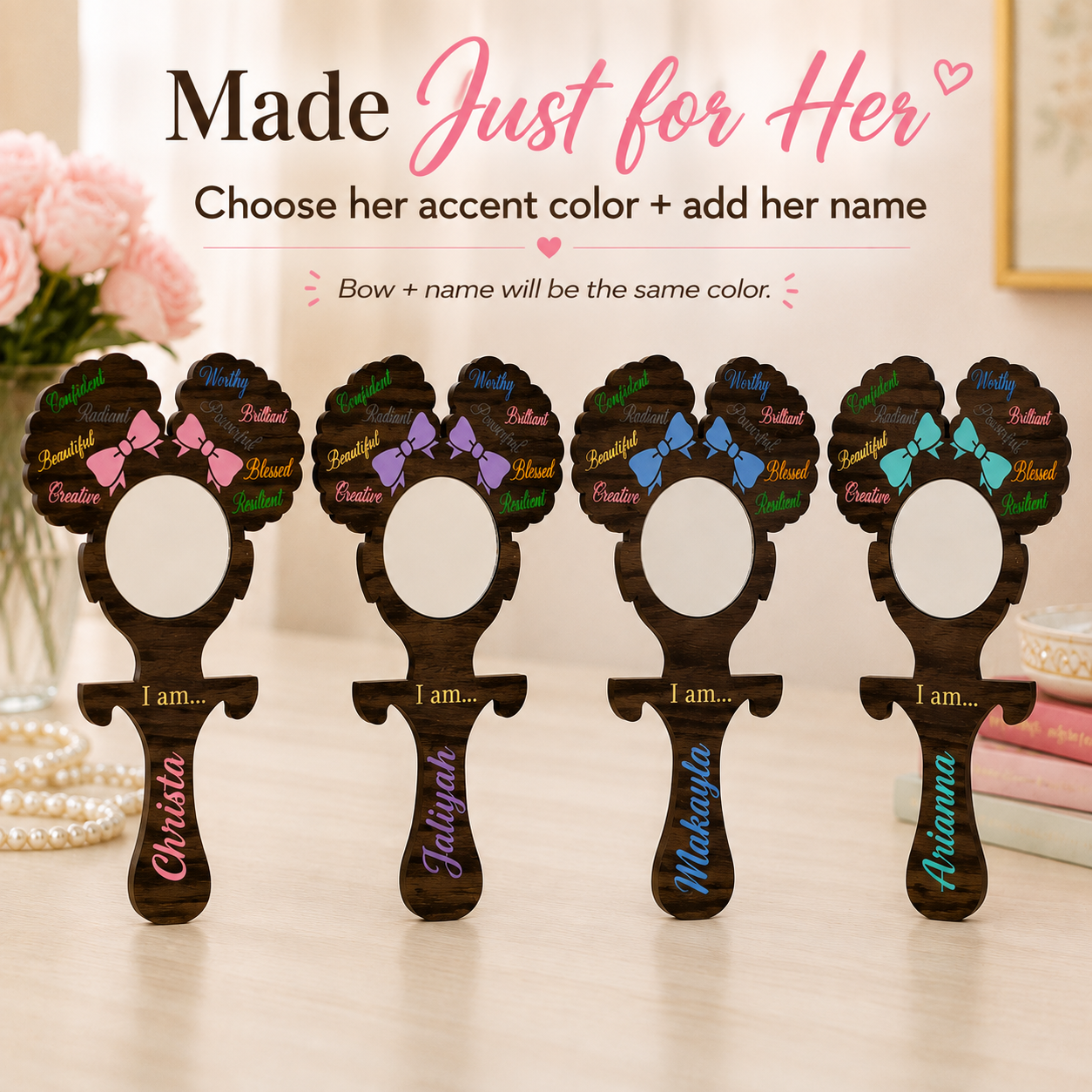 Positive Affirmation Mirror- Girl
