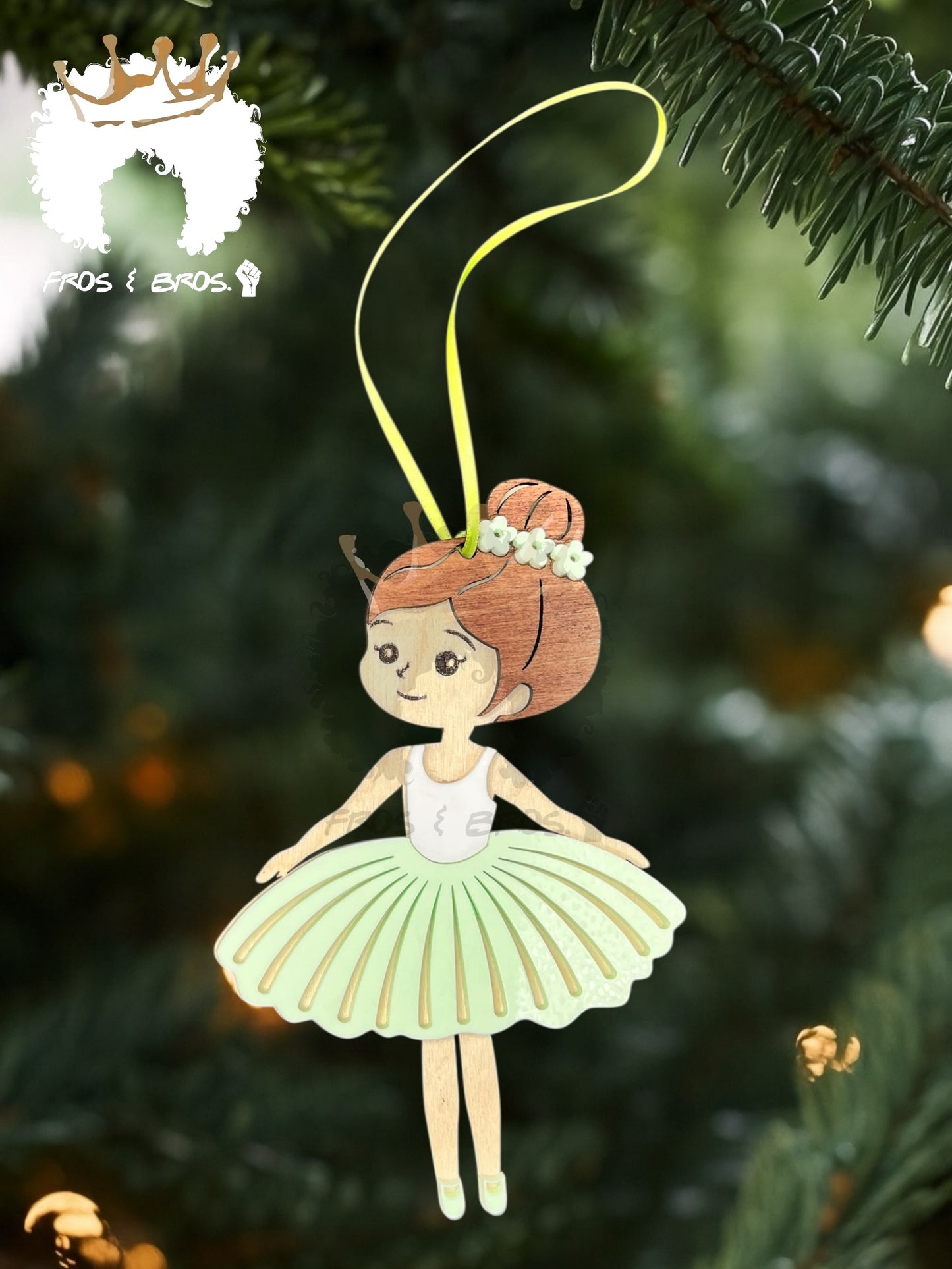 Fairy or Ballerina Ornament – Customizable Skin Tones & Colors