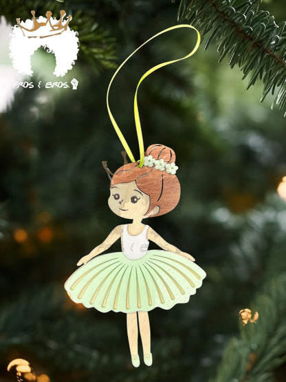 Fairy or Ballerina Ornament – Customizable Skin Tones & Colors
