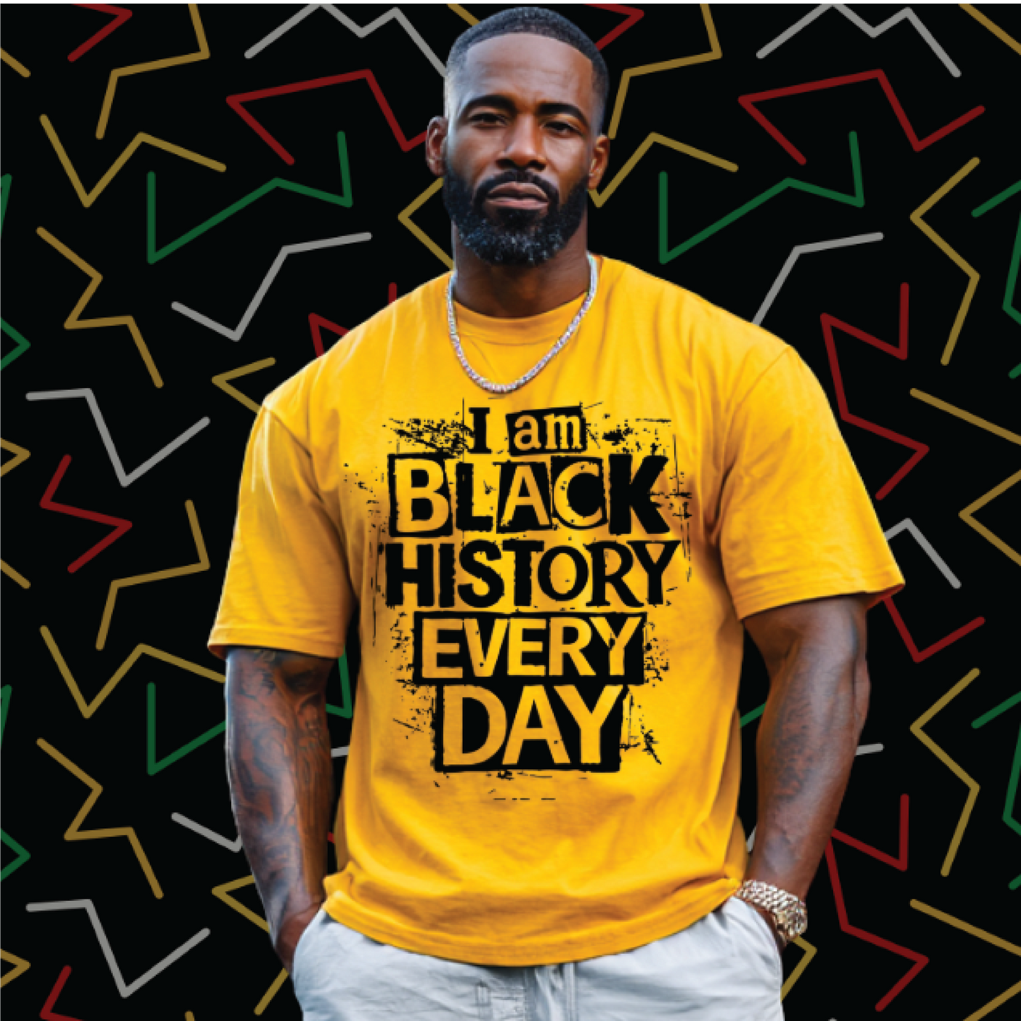 I Am Black History. Every Day. - DTF Transfer