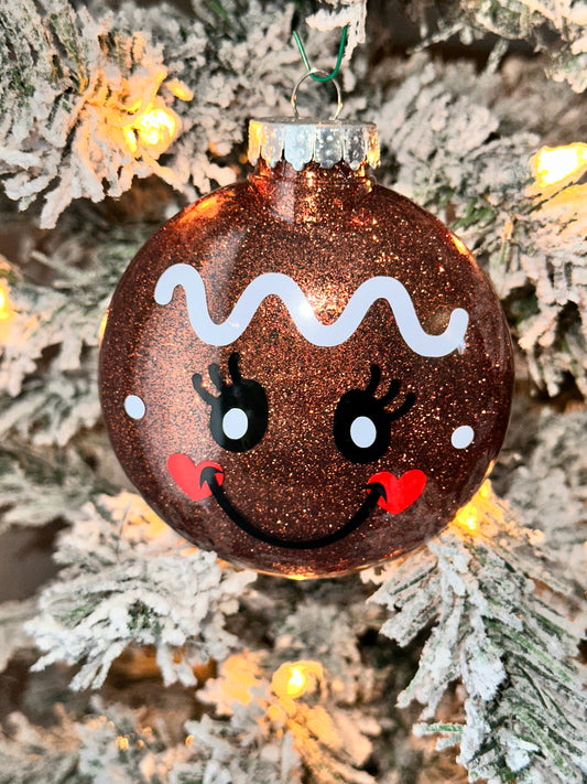 Gingerbread Face Ornaments