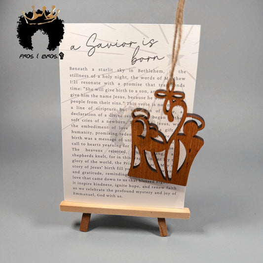 ✨ A Savior Is Born Ornament & Story Card Set