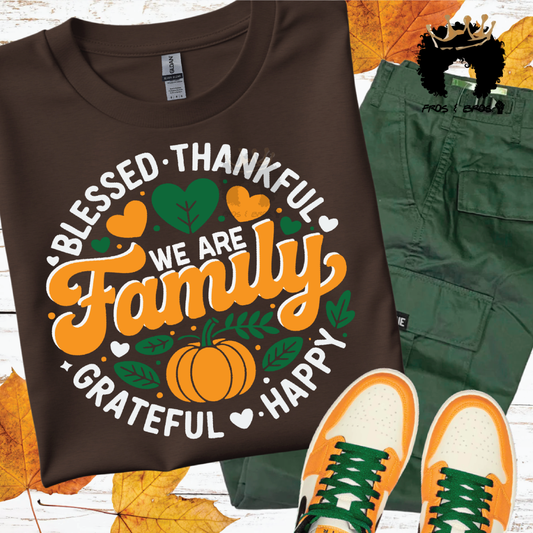 We Are Family Fall DTF Transfer