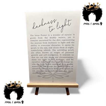 Darkness to Light Lotus Suncatcher + Story Card