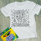 Kids Coloring Tee & Markers