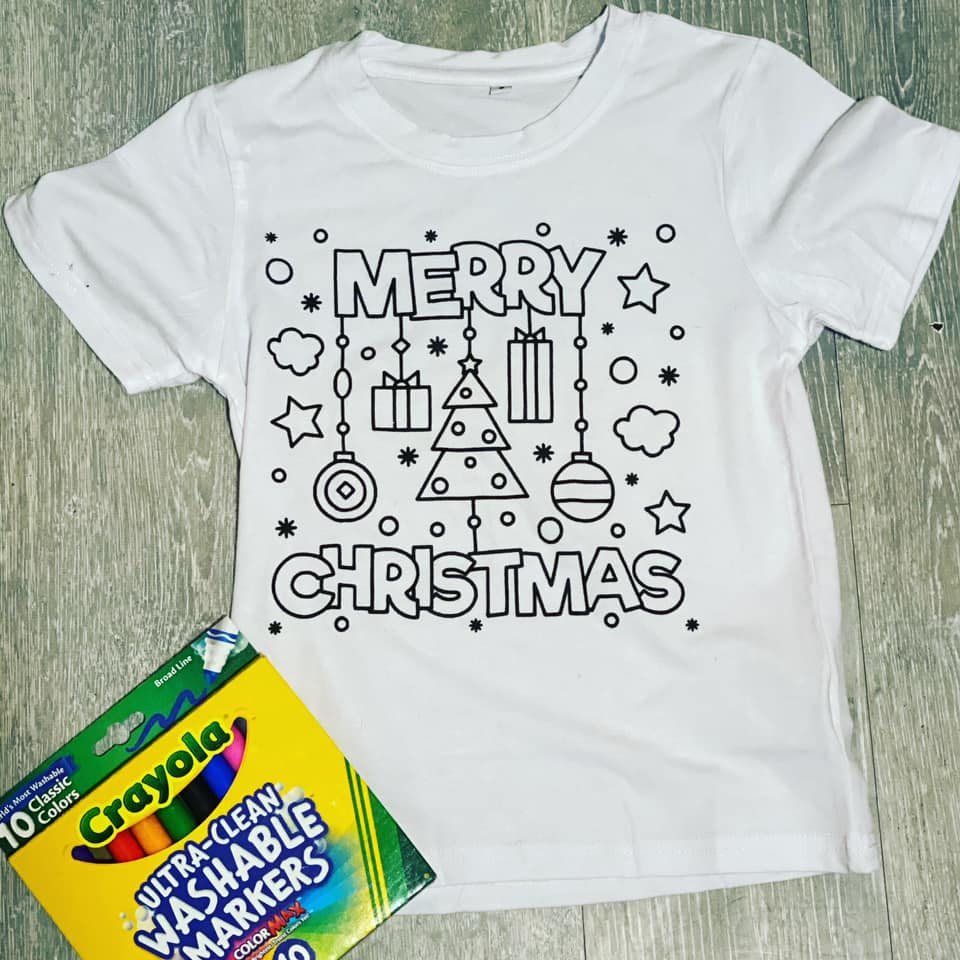 Kids Coloring Tee & Markers